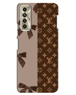 Чехол для TECNO Camon 17P (CG7n) с картинкой «Louis Vuitton — банты»