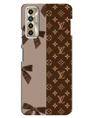 Чехол для TECNO Camon 17P (CG7n) с картинкой «Louis Vuitton — банты»