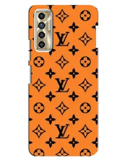 Чехол для TECNO Camon 17P (CG7n) с картинкой «Оранжевый стиль LV»