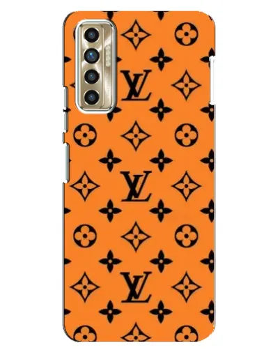 Чехол для TECNO Camon 17P (CG7n) с картинкой «Оранжевый стиль LV»