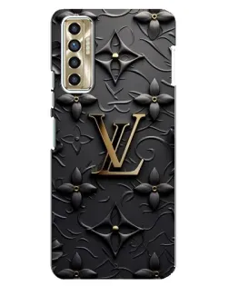 Чехол для TECNO Camon 17P (CG7n) с картинкой «Кожаная текстура LV»