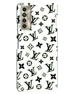 Чехол для TECNO Camon 17P (CG7n) с картинкой «Монохромный хаос LV»