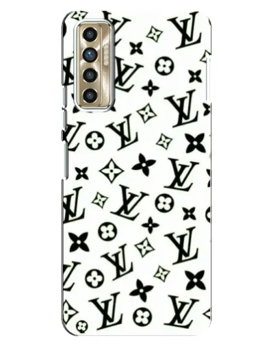 Чехол для TECNO Camon 17P (CG7n) с картинкой «Монохромный хаос LV»