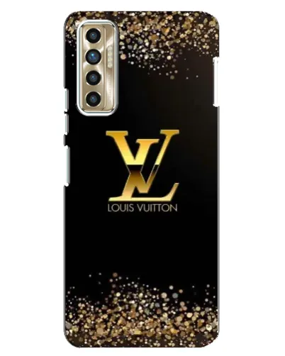 Чехол для TECNO Camon 17P (CG7n) с картинкой «LV — золотые искры»