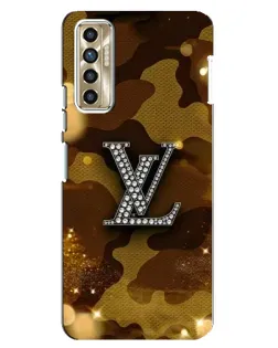 Чехол для TECNO Camon 17P (CG7n) с картинкой «Камуфляжный Louis Vuitton»