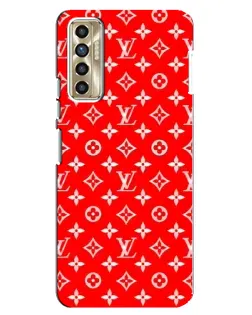 Чехол для TECNO Camon 17P (CG7n) с картинкой «Яркий паттерн LV»