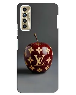 Чехол для TECNO Camon 17P (CG7n) с картинкой «Красное яблоко LV»