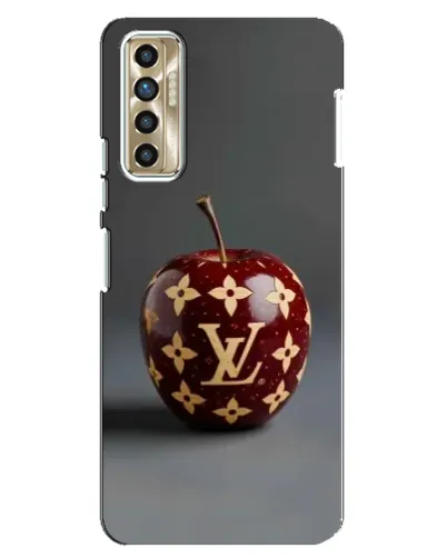 Чехол для TECNO Camon 17P (CG7n) с картинкой «Красное яблоко LV»