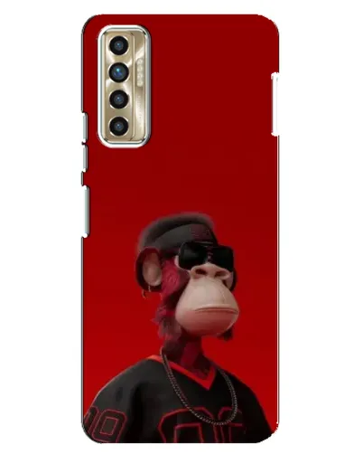 Чехол для TECNO Camon 17P (CG7n) с картинкой «Bored Ape в красном» Чехол для TECNO Camon 17P (CG7n) с картинкой «Bored Ape в красном»