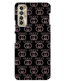 Чехол для TECNO Camon 17P (CG7n) с картинкой «Классическая монограмма Gucci»