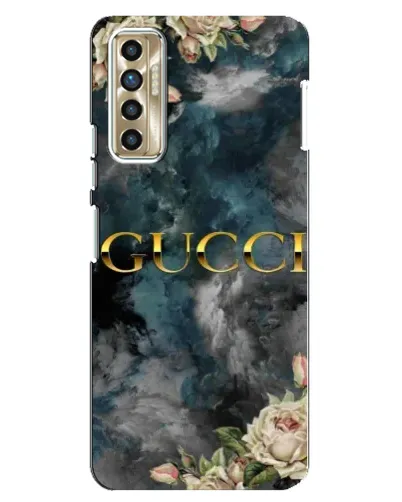 Чехол для TECNO Camon 17P (CG7n) с картинкой «Абстрактные цветы Gucci» Чехол для TECNO Camon 17P (CG7n) с картинкой «Абстрактные цветы Gucci»