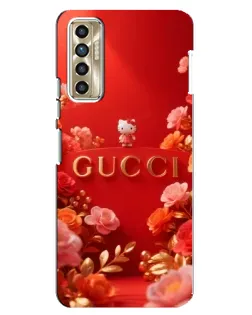Чехол для TECNO Camon 17P (CG7n) с картинкой «Gucci — золотой сад»