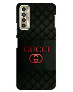 Чехол для TECNO Camon 17P (CG7n) с картинкой «Gucci — стеганый черный»