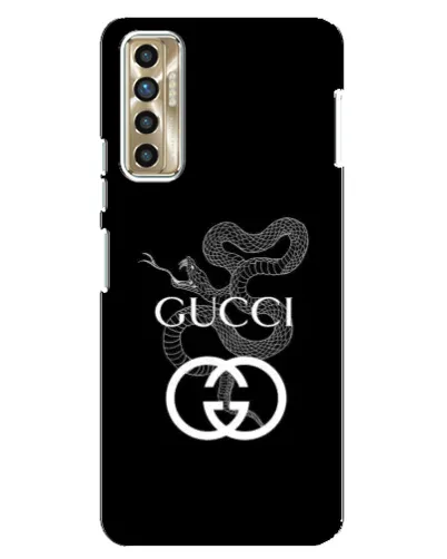 Чехол для TECNO Camon 17P (CG7n) с картинкой «Gucci — серебряная змея» Чехол для TECNO Camon 17P (CG7n) с картинкой «Gucci — серебряная змея»