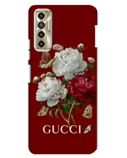 Чехол для TECNO Camon 17P (CG7n) с картинкой «Gucci —  сад»