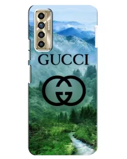 Чехол для TECNO Camon 17P (CG7n) с картинкой «Gucci — горный пейзаж»