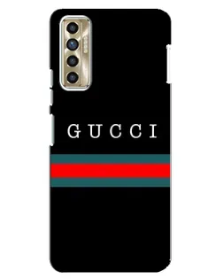 Чехол для TECNO Camon 17P (CG7n) с картинкой «Gucci — красный пояс»