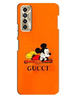 Чохол для TECNO Camon 17P (CG7n) з картинкою «Міккі Маус Gucci — помаранч» Чохол для TECNO Camon 17P (CG7n) з картинкою «Міккі Маус Gucci — помаранч»