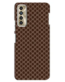 Чохол для TECNO Camon 17P (CG7n) з картинкою «Gucci — шоколадна сітка» Чохол для TECNO Camon 17P (CG7n) з картинкою «Gucci — шоколадна сітка»
