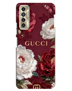 Чохол для TECNO Camon 17P (CG7n) з картинкою «Gucci — бордові троянди» Чохол для TECNO Camon 17P (CG7n) з картинкою «Gucci — бордові троянди»