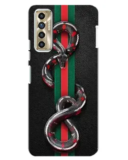 Чохол для TECNO Camon 17P (CG7n) з картинкою «Gucci — змія на смузі» Чохол для TECNO Camon 17P (CG7n) з картинкою «Gucci — змія на смузі»