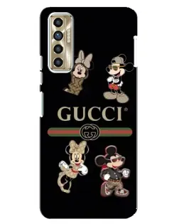 Чохол для TECNO Camon 17P (CG7n) з картинкою «Gucci — герої Disney та монограма» Чохол для TECNO Camon 17P (CG7n) з картинкою «Gucci — герої Disney та монограма»