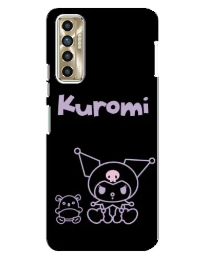 Чохол для TECNO Camon 17P (CG7n) з картинкою «Kuromi — чорний мінімалізм»