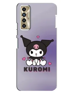 Чохол для TECNO Camon 17P (CG7n) з картинкою «Kuromi — фіолетовий арт» Чохол для TECNO Camon 17P (CG7n) з картинкою «Kuromi — фіолетовий арт»