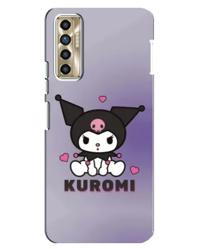 Чохол для TECNO Camon 17P (CG7n) з картинкою «Kuromi — фіолетовий арт»