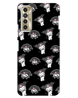 Чохол для TECNO Camon 17P (CG7n) з картинкою «Чорний паттерн Kuromi» Чохол для TECNO Camon 17P (CG7n) з картинкою «Чорний паттерн Kuromi»