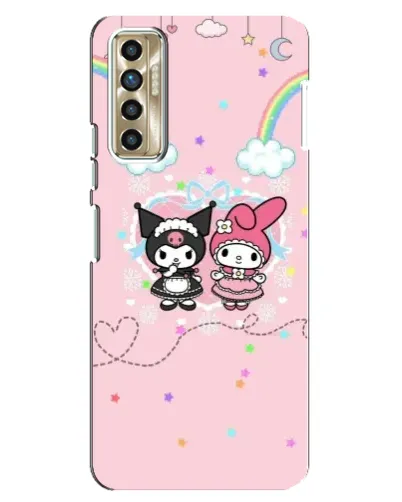 Чохол для TECNO Camon 17P (CG7n) з картинкою «My Melody та Kuromi»