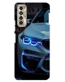 Чохол для TECNO Camon 17P (CG7n) з картинкою «Погляд BMW з синіми фарами» Чохол для TECNO Camon 17P (CG7n) з картинкою «Погляд BMW з синіми фарами»