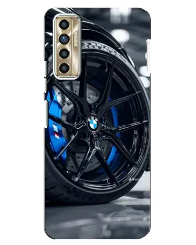 Чехол для TECNO Camon 17P (CG7n) с картинкой «Колесо BMW вблизи»