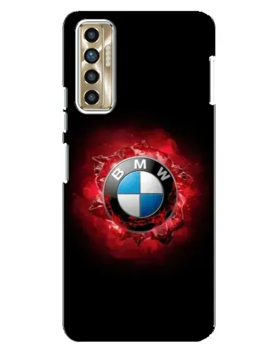 Чехол для TECNO Camon 17P (CG7n) с картинкой «Логотип BMW — вспышка»