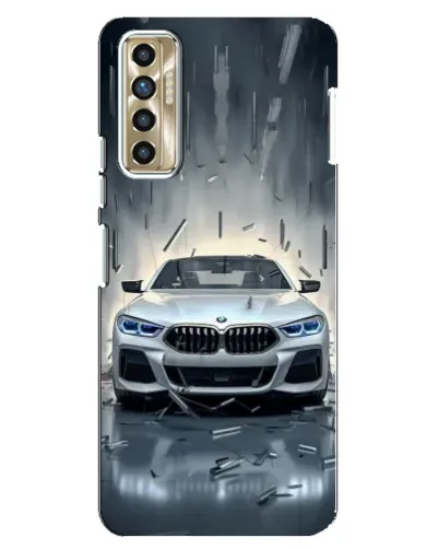 Чехол для TECNO Camon 17P (CG7n) с картинкой «BMW в свете фар»