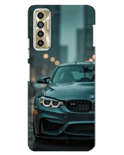Чехол для TECNO Camon 17P (CG7n) с картинкой «BMW в огнях города»