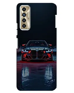 Чехол для TECNO Camon 17P (CG7n) с картинкой «BMW на мокрой дороге»