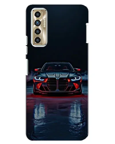 Чехол для TECNO Camon 17P (CG7n) с картинкой «BMW на мокрой дороге»