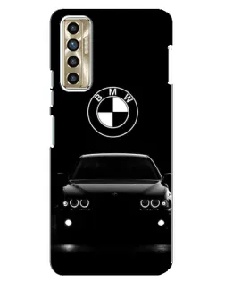 Чехол для TECNO Camon 17P (CG7n) с картинкой «BMW — взгляд из темноты»