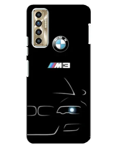 Чехол для TECNO Camon 17P (CG7n) с картинкой «Минималистичный принт BMW M3»