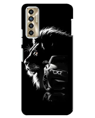 Чехол для TECNO Camon 17P (CG7n) с картинкой «BMW и лев»