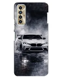 Чехол для TECNO Camon 17P (CG7n) с картинкой «BMW сквозь туман»