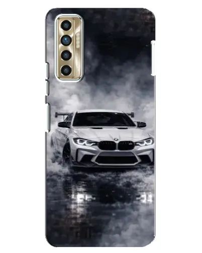 Чехол для TECNO Camon 17P (CG7n) с картинкой «BMW сквозь туман»