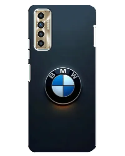Чехол для TECNO Camon 17P (CG7n) с картинкой «Логотип BMW — минимализм»
