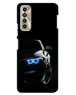 Чехол для TECNO Camon 17P (CG7n) с картинкой «BMW — ночной взгляд»