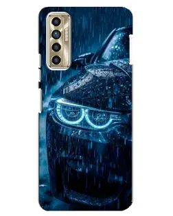 Чехол для TECNO Camon 17P (CG7n) с картинкой «BMW под дождем»