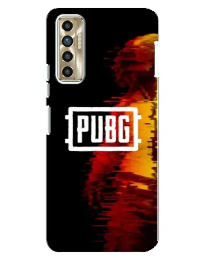 Чехол для TECNO Camon 17P (CG7n) с картинкой «Яркий логотип PUBG»