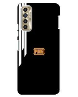 Чехол для TECNO Camon 17P (CG7n) с картинкой «PUBG — вертикальные линии»