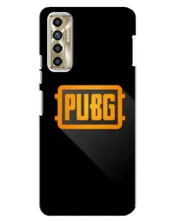 Чехол для TECNO Camon 17P (CG7n) с картинкой «PUBG — рамка лого»