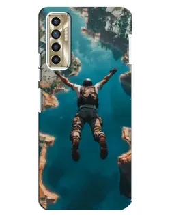 Чехол для TECNO Camon 17P (CG7n) с картинкой «PUBG — свободное падение»